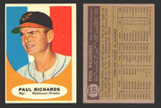 1961 Topps Baseball Trading Card You Pick Singles #100-#199 VG/EX #	131 Paul Richards - Baltimore Orioles  - TvMovieCards.com