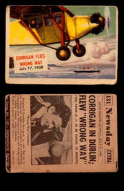 1954 Scoop Newspaper Series 2 Topps Vintage Trading Cards U Pick Singles #78-156 131   Corrigan Flies Wrong Way  - TvMovieCards.com