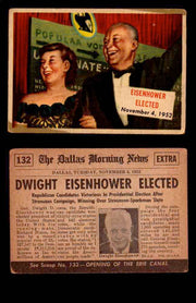 1954 Scoop Newspaper Series 2 Topps Vintage Trading Cards U Pick Singles #78-156 132   Eisenhower Elected  - TvMovieCards.com