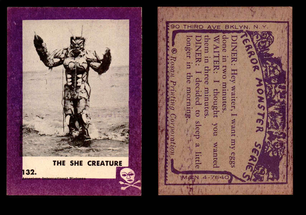 1963 Terror Monsters Rosan Vintage Trading Cards You Pick Singles #1-132 #132  - TvMovieCards.com