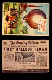1954 Scoop Newspaper Series 2 Topps Vintage Trading Cards U Pick Singles #78-156 134   First Balloon Flight  - TvMovieCards.com