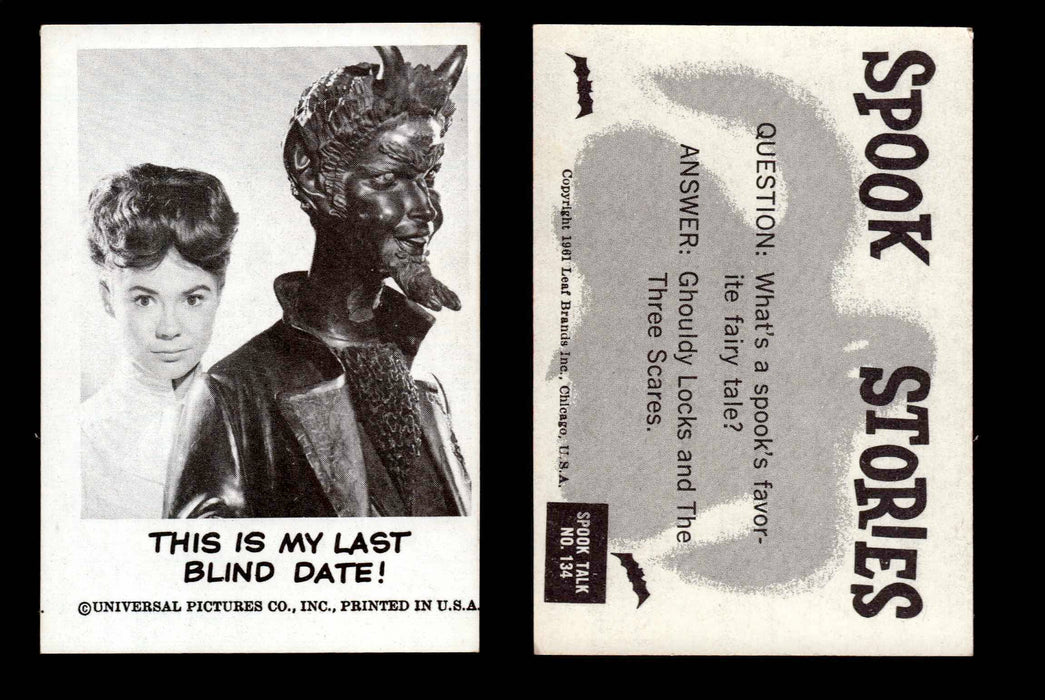 1961 Spook Stories Series 2 Leaf Vintage Trading Cards You Pick Singles #72-#144 #134  - TvMovieCards.com