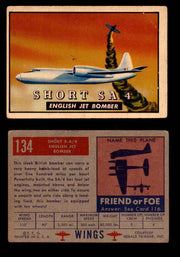 1953 Wings Topps TCG Vintage Trading Cards You Pick Singles #101-200 #134  - TvMovieCards.com