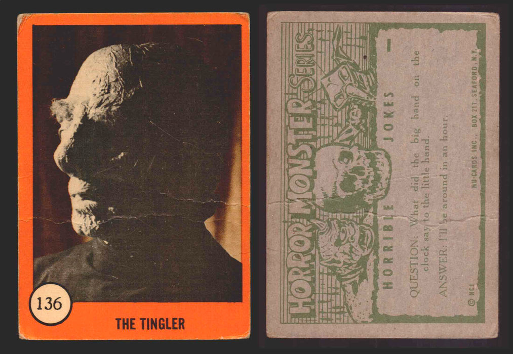 1961 Horror Monsters Series 2 Orange Trading Card You Pick Singles 67-146 NuCard 136   The Tingler  - TvMovieCards.com