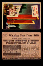 1954 Scoop Newspaper Series 2 Topps Vintage Trading Cards U Pick Singles #78-156 137   New York World's Fair  - TvMovieCards.com