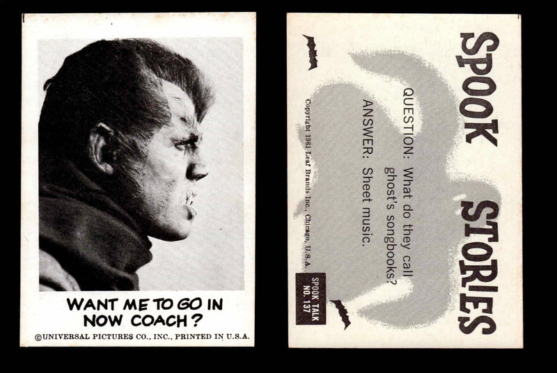 1961 Spook Stories Series 2 Leaf Vintage Trading Cards You Pick Singles #72-#144 #137  - TvMovieCards.com