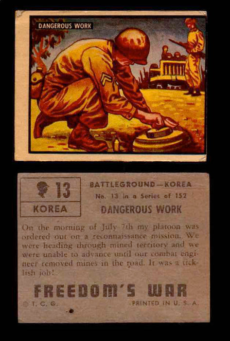 1950 Freedom's War Korea Topps Vintage Trading Cards You Pick Singles #1-100 #13  - TvMovieCards.com