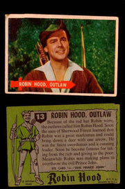 1957 Robin Hood Topps Vintage Trading Cards You Pick Singles #1-60 #13  - TvMovieCards.com