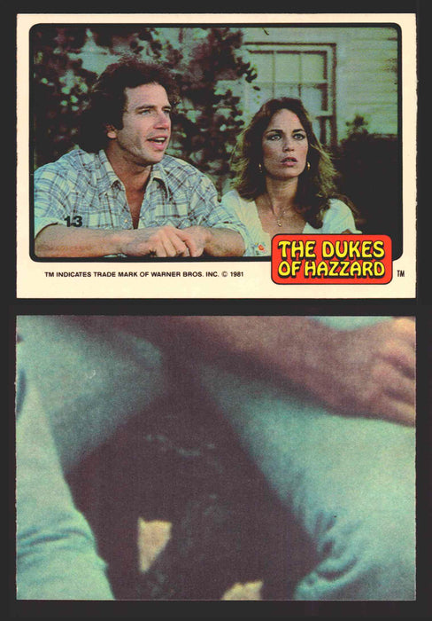 1981 Dukes of Hazzard Sticker Trading Cards You Pick Singles #1-#66 Donruss 13   Luke and Daisy  - TvMovieCards.com