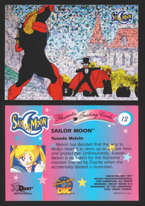 1997 Sailor Moon Prismatic You Pick Trading Card Singles #1-#72 No Cracks 13   Tuxedo Melvin  - TvMovieCards.com