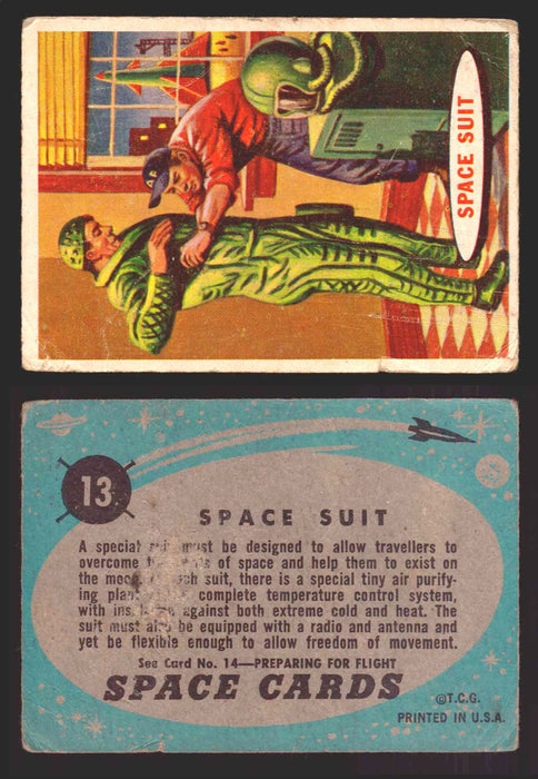 1957 Space Cards Topps Vintage Trading Cards #1-88 You Pick Singles 13   Space Suit  - TvMovieCards.com