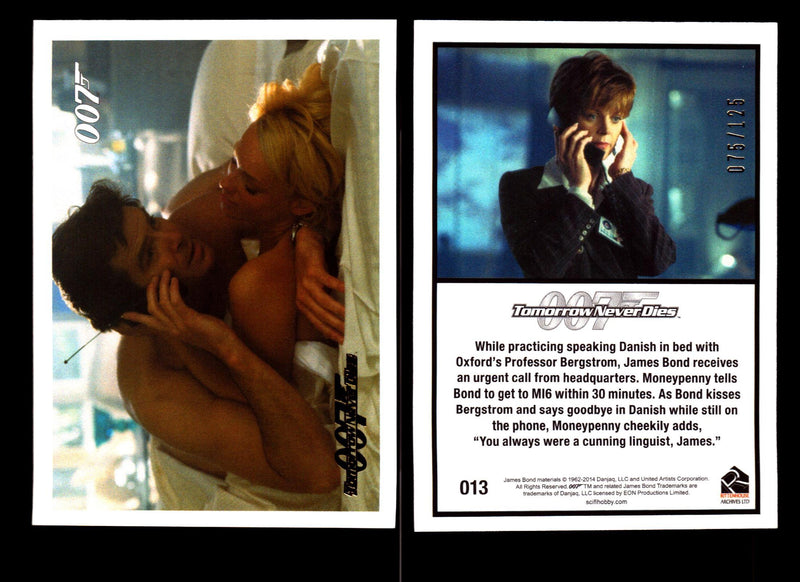 James Bond Archives 2014 Tomorrow Never Dies Gold Parallel Card You Pick Singles #13  - TvMovieCards.com