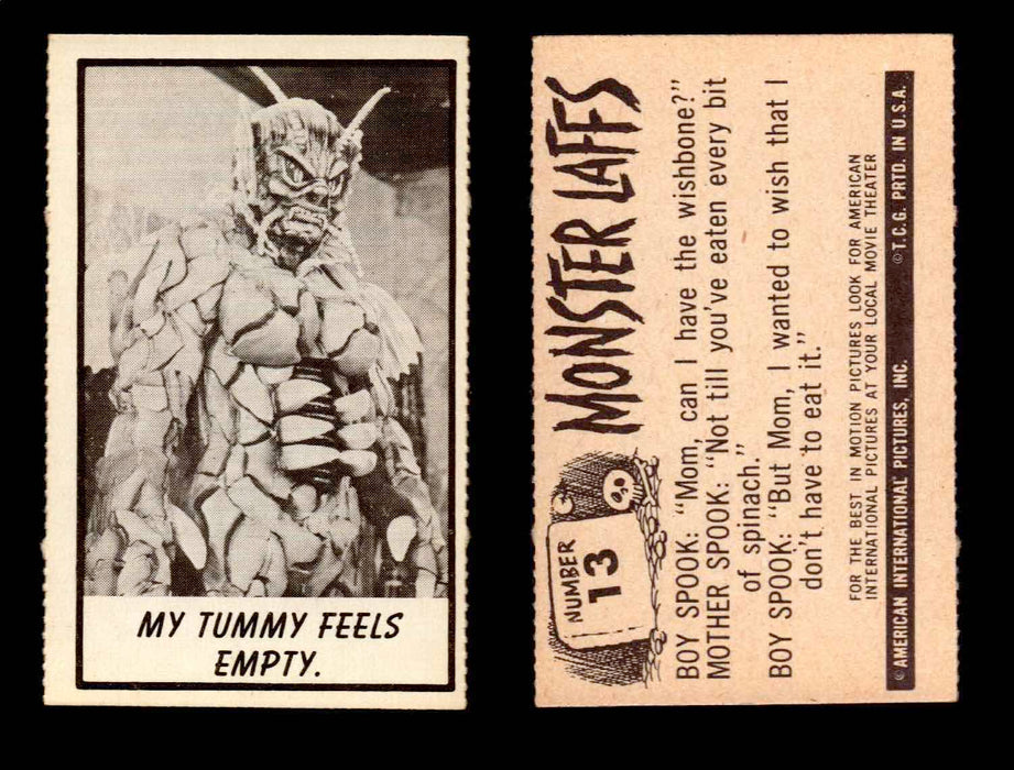 1966 Monster Laffs Midgee Vintage Trading Card You Pick Singles #1-108 Horror #13  - TvMovieCards.com