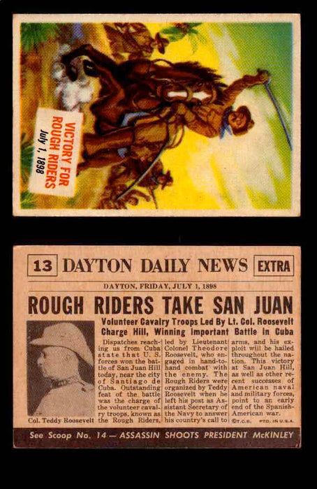 1954 Scoop Newspaper Series 1 Topps Vintage Trading Cards You Pick Singles #1-78 13   Victory for Rough Riders  - TvMovieCards.com