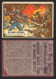 1962 Civil War News Topps TCG Trading Card You Pick Single Cards #1 - 88 13   Dying Effort  - TvMovieCards.com