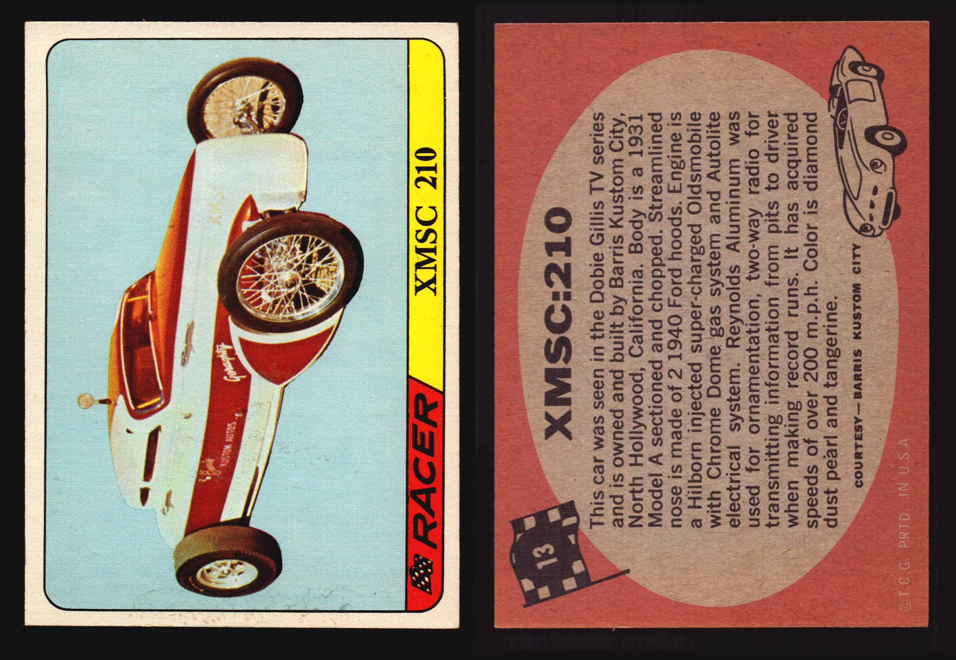 Hot Rods Topps 1968 George Barris Vintage Trading Cards #1-66 You