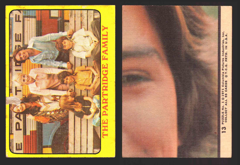1971 The Partridge Family Series 1 Yellow You Pick Single Cards #1-55 Topps USA 13   The Partridge Family  - TvMovieCards.com
