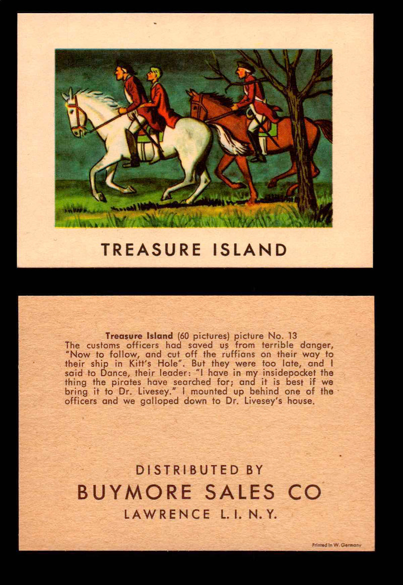 Treasure Island Buymore Sales 1960 Vintage Trading Cards You Pick Singles   - TvMovieCards.com