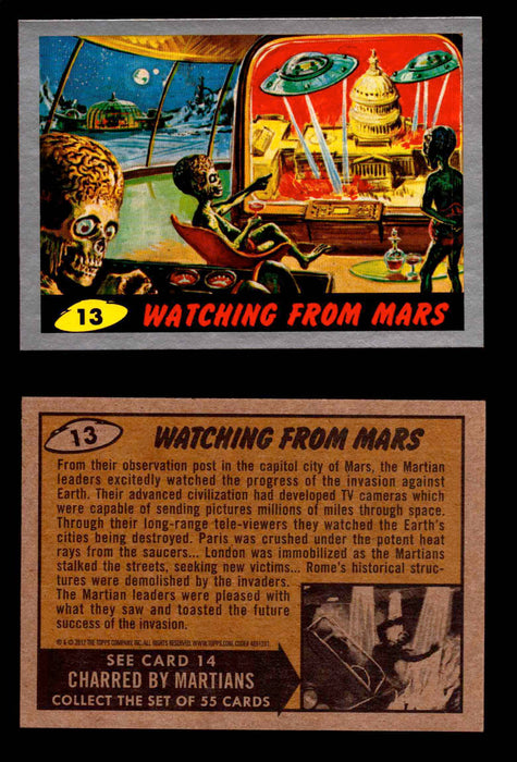 2012 Mars Attacks Silver Parallel You Pick Single Trading Card #1-55 Topps #13  - TvMovieCards.com