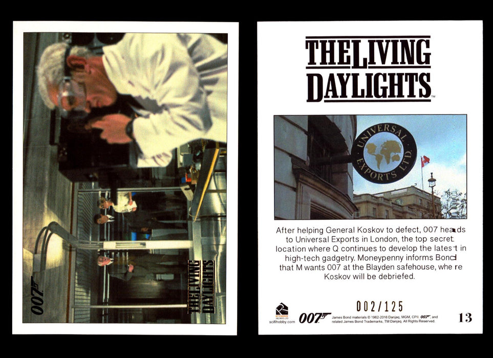 James Bond Archives The Living Daylights Gold Parallel Card You Pick Single 1-55 #13  - TvMovieCards.com