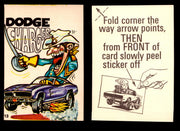 Fabulous Odd Rods Vintage Sticker Cards 1973 #1-#66 You Pick Singles #13   Dodge Charger  - TvMovieCards.com