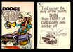 Fabulous Odd Rods Vintage Sticker Cards 1973 #1-#66 You Pick Singles #13   Dodge Charger  - TvMovieCards.com