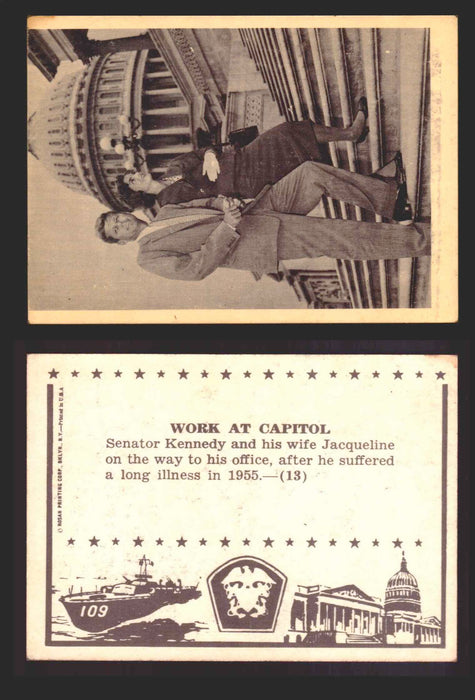 1963 John F. Kennedy JFK Rosan Trading Card You Pick Singles #1-66 13   Work at Capitol  - TvMovieCards.com