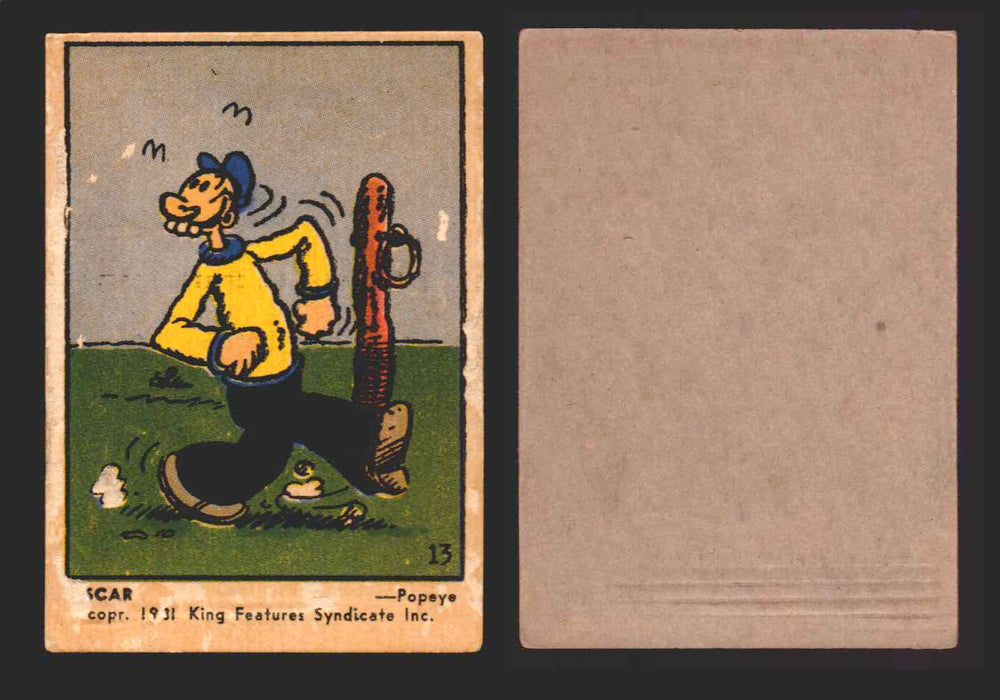 1951 Color Comic Cards Vintage Trading Cards You Pick Singles #1-#39 Parkhurst #	13  - TvMovieCards.com