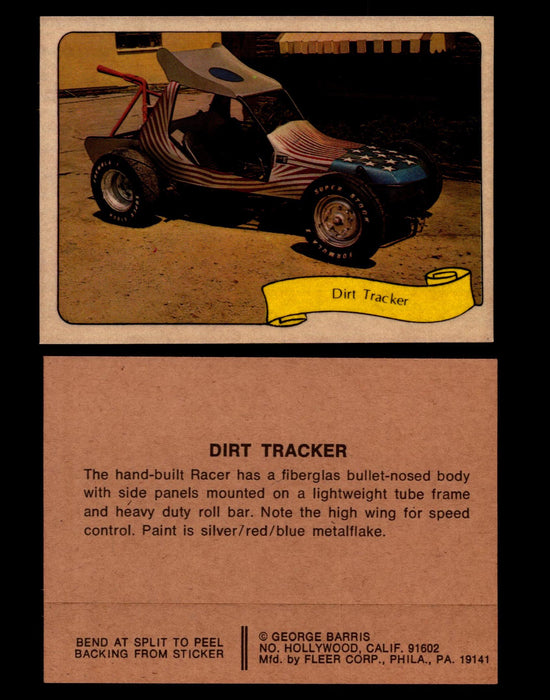 Kustom Cars - Series 2 George Barris 1975 Fleer Sticker Vintage Cards You Pick S #13 Dirt Tracker  - TvMovieCards.com