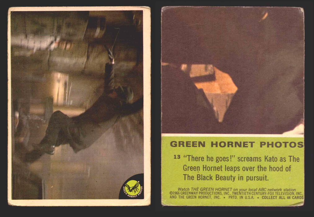 1966 Green Hornet Photos Donruss Vintage Trading Cards You Pick Singles #1-44 #	13 (creased)  - TvMovieCards.com
