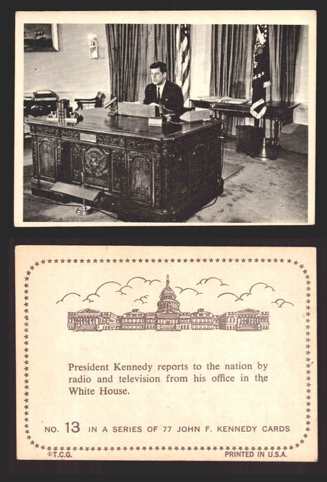 1964 The Story of John F. Kennedy JFK Topps Trading Card You Pick Singles #1-77 #13  - TvMovieCards.com