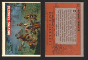 Davy Crockett Series 1 1956 Walt Disney Topps Vintage Trading Cards You Pick Sin 13   Moving Targets  - TvMovieCards.com