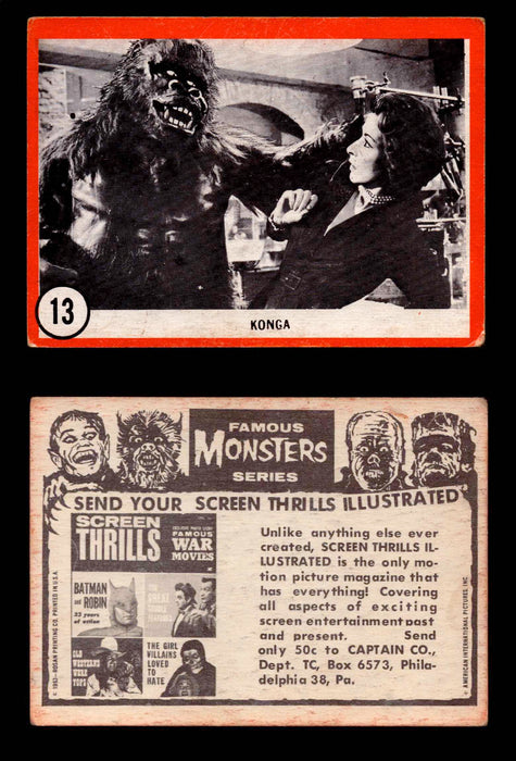 Famous Monsters 1963 Vintage Trading Cards You Pick Singles #1-64 #13  - TvMovieCards.com