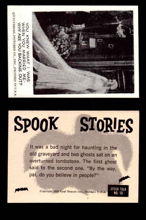 1961 Spook Stories Series 1 Leaf Vintage Trading Cards You Pick Singles #1-#72 #13  - TvMovieCards.com