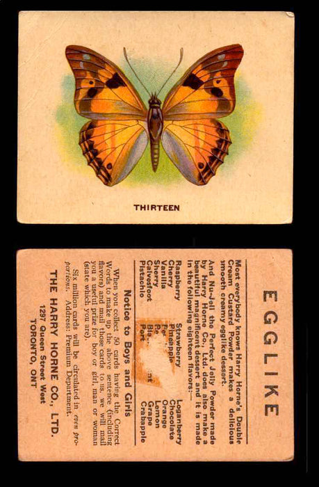 1925 Harry Horne Butterflies FC2 Vintage Trading Cards You Pick Singles #1-50 #13  - TvMovieCards.com