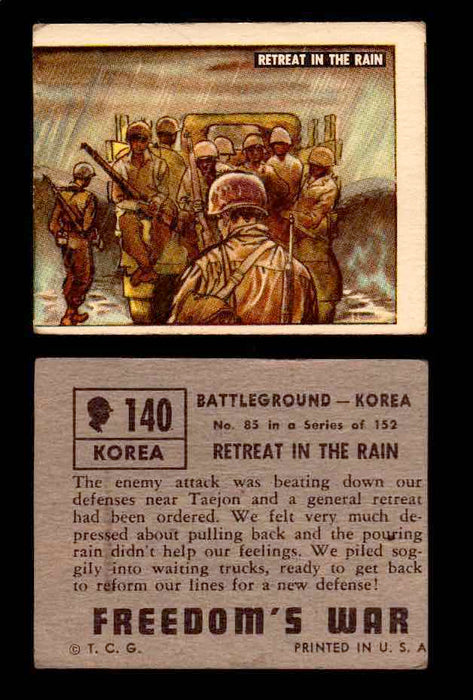 1950 Freedom's War Korea Topps Vintage Trading Cards You Pick Singles #101-203 #140  - TvMovieCards.com