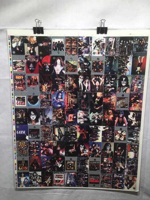 Kiss Series Two 2 Silver Foil Trading Cards Uncut 90 Card Sheet Poster Size   - TvMovieCards.com