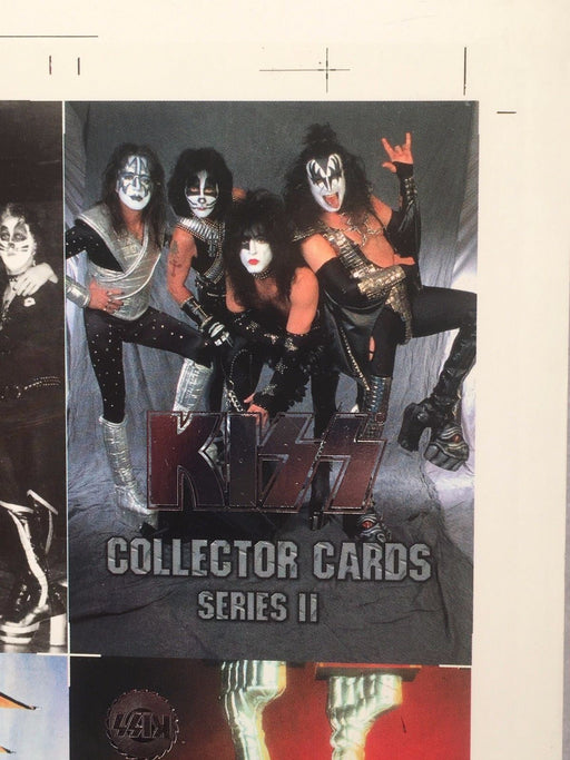 Kiss Series Two 2 Silver Foil Trading Cards Uncut 90 Card Sheet Poster Size   - TvMovieCards.com