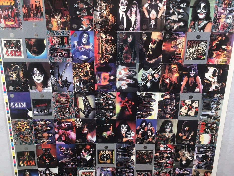 Kiss Series Two 2 Silver Foil Trading Cards Uncut 90 Card Sheet Poster Size   - TvMovieCards.com