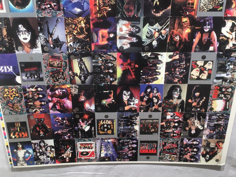 Kiss Series Two 2 Silver Foil Trading Cards Uncut 90 Card Sheet Poster Size   - TvMovieCards.com