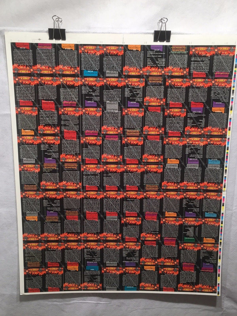 Kiss Series Two 2 Silver Foil Trading Cards Uncut 90 Card Sheet Poster Size   - TvMovieCards.com