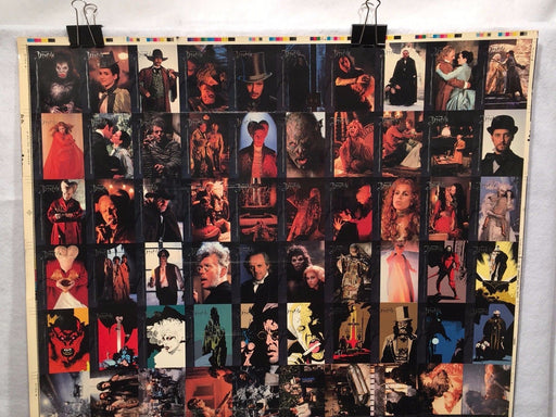 Bram Stoker's Dracula Movie Trading Cards UNCUT 100 CARD SHEET Poster Size 1992   - TvMovieCards.com