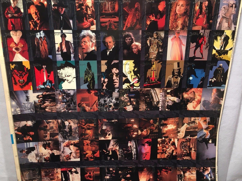 Bram Stoker's Dracula Movie Trading Cards UNCUT 100 CARD SHEET Poster Size 1992   - TvMovieCards.com