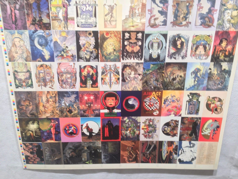 Michael Kaluta Two Fantasy Art Trading Cards UNCUT 90 CARD SHEET Poster Size   - TvMovieCards.com