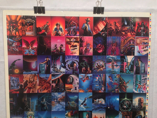 Barclay Shaw Fantasy Art Trading Cards UNCUT 90 CARD SHEET Poster Size FPG 1995   - TvMovieCards.com