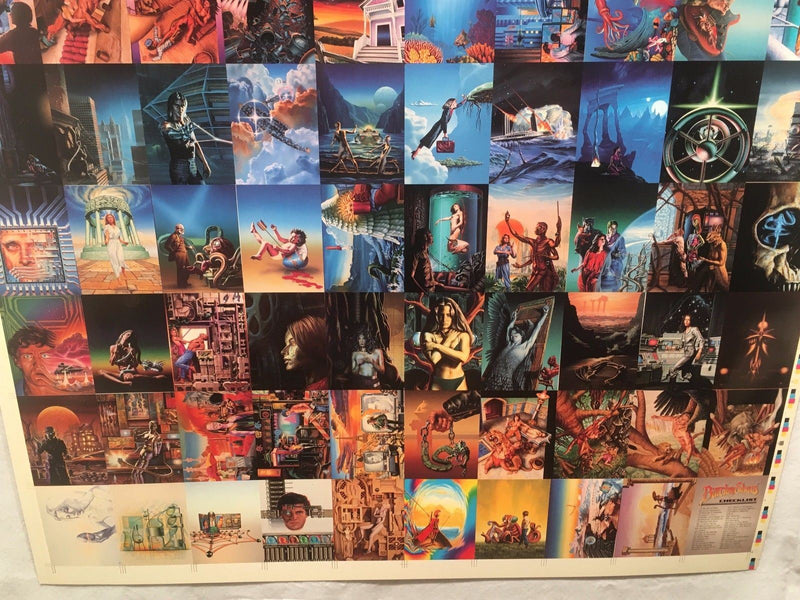 Barclay Shaw Fantasy Art Trading Cards UNCUT 90 CARD SHEET Poster Size FPG 1995   - TvMovieCards.com