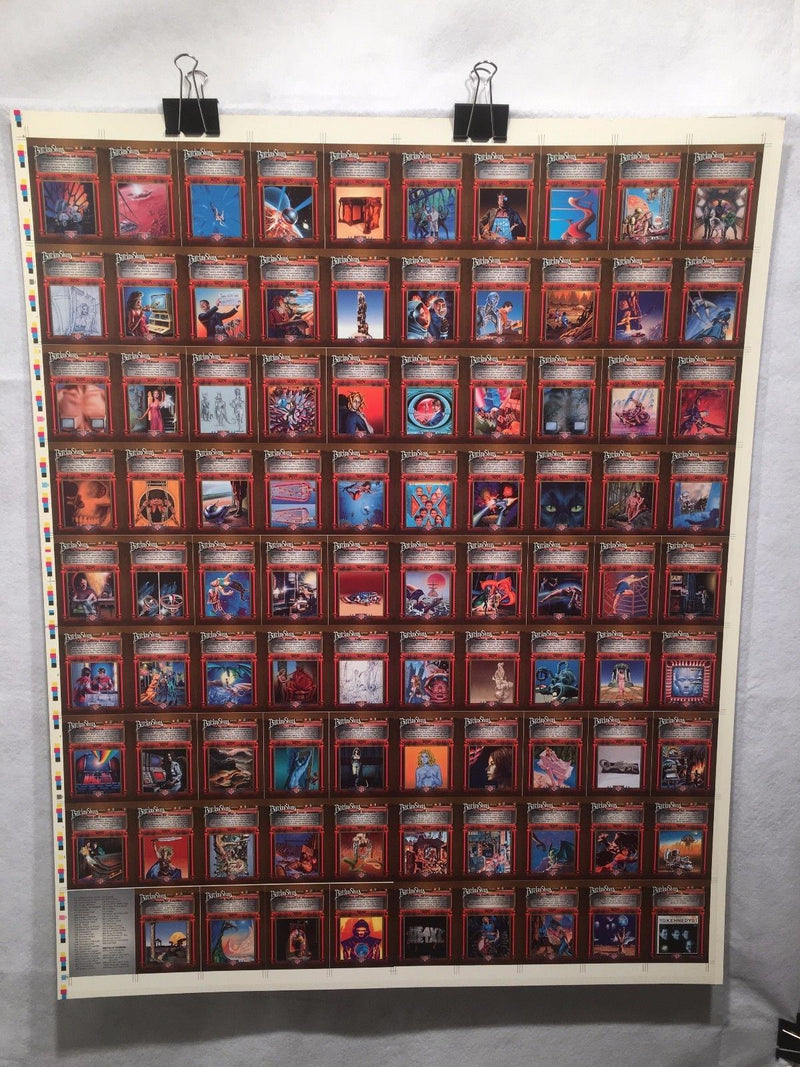 Barclay Shaw Fantasy Art Trading Cards UNCUT 90 CARD SHEET Poster Size FPG 1995   - TvMovieCards.com