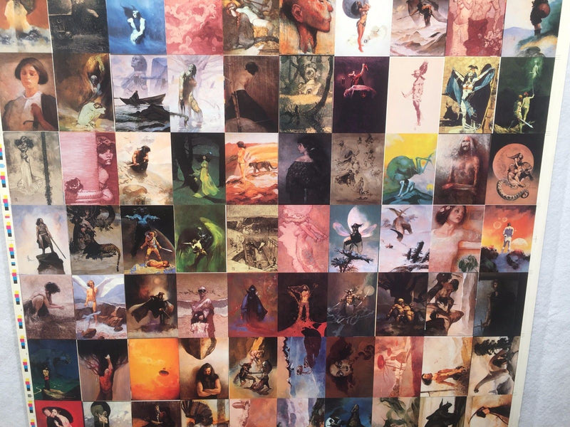 Jeffrey Jones Two Fantasy Art Trading Cards UNCUT 90 CARD SHEET Poster Size   - TvMovieCards.com