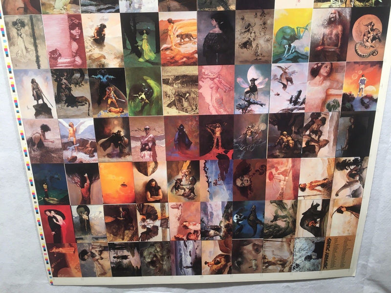 Jeffrey Jones Two Fantasy Art Trading Cards UNCUT 90 CARD SHEET Poster Size   - TvMovieCards.com