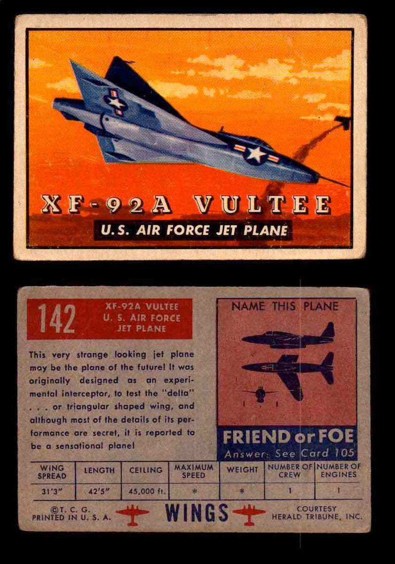 1953 Wings Topps TCG Vintage Trading Cards You Pick Singles #101-200 #142  - TvMovieCards.com